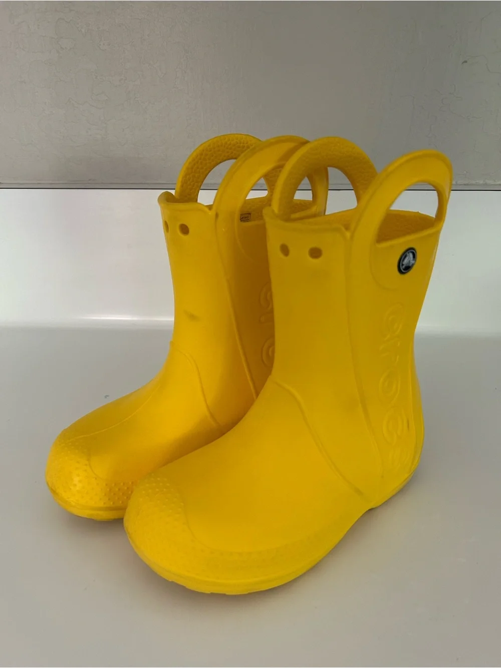 Crocs Kids' Handle Pull Up Rain Boots size 12